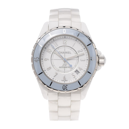 Chanel Stainless Steel Ceramic 38mm J12 Automatic Watch Soft Blue 1 of 6