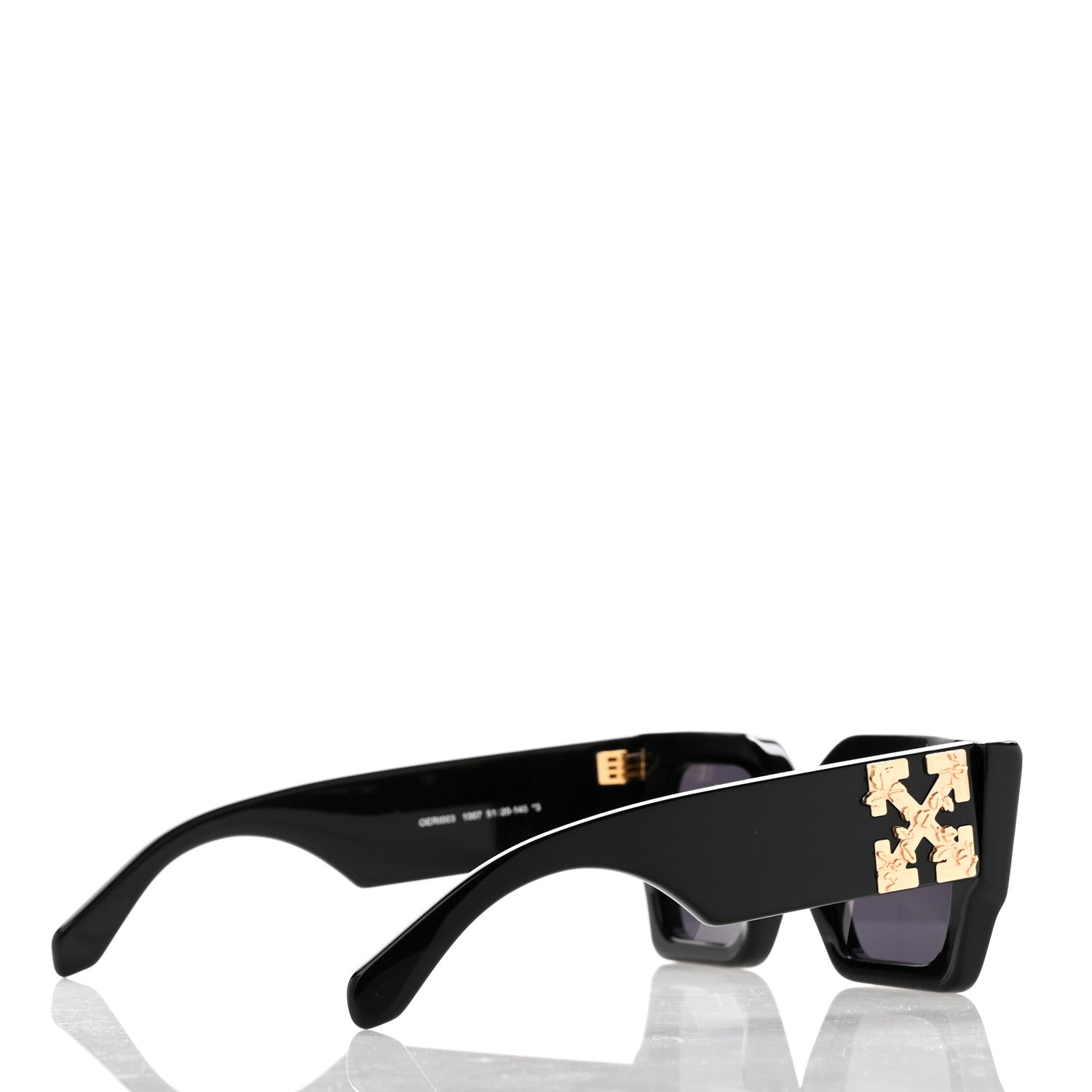Off-White Acetate Square The Sun Sunglasses Black 4 of 7