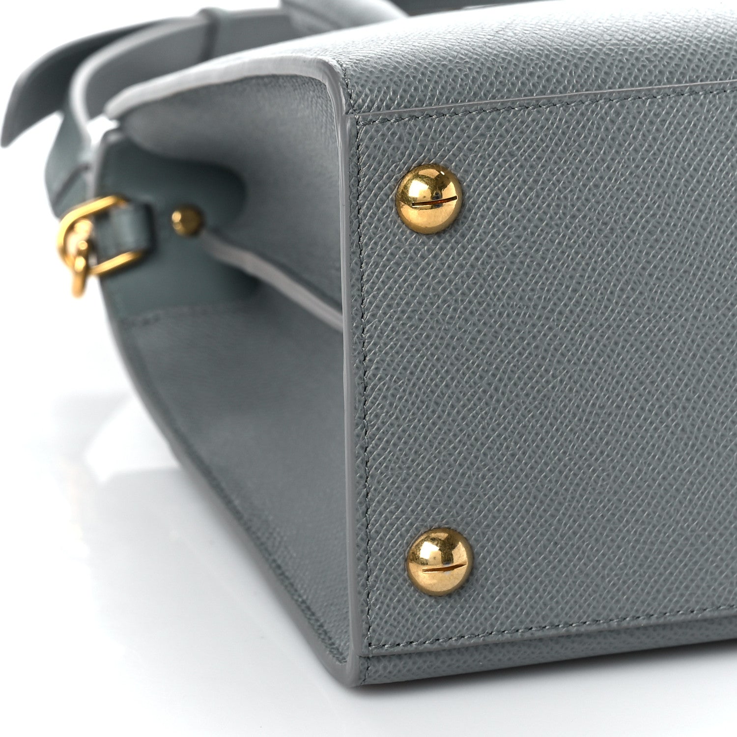 Christian Dior Grained Calfskin Medium St. Honore Tote Cloud Blue 7 of 9