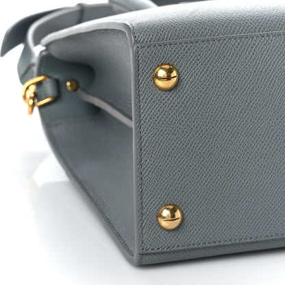 Christian Dior Grained Calfskin Medium St. Honore Tote Cloud Blue 7 of 9