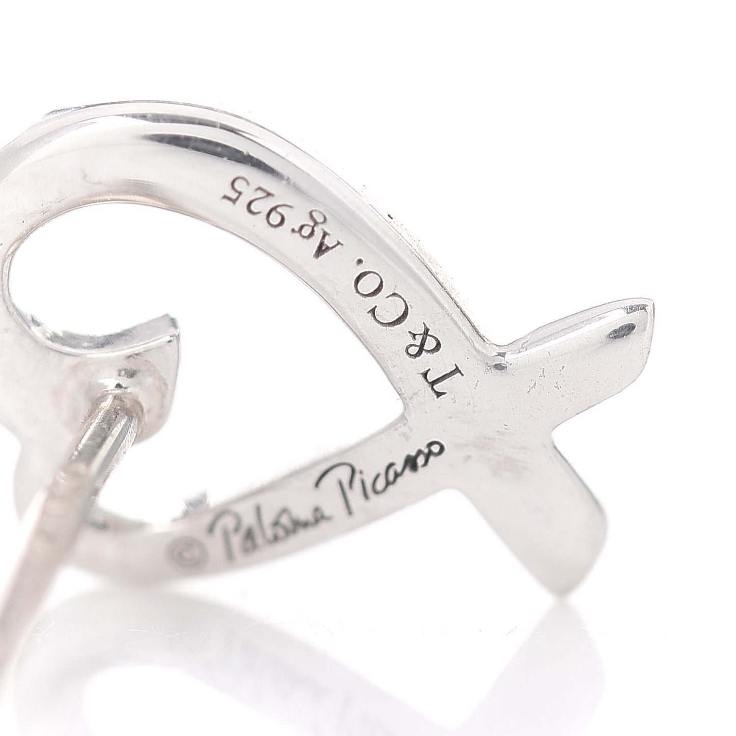 Sterling Silver Mini Paloma Picasso Loving Heart Earrings