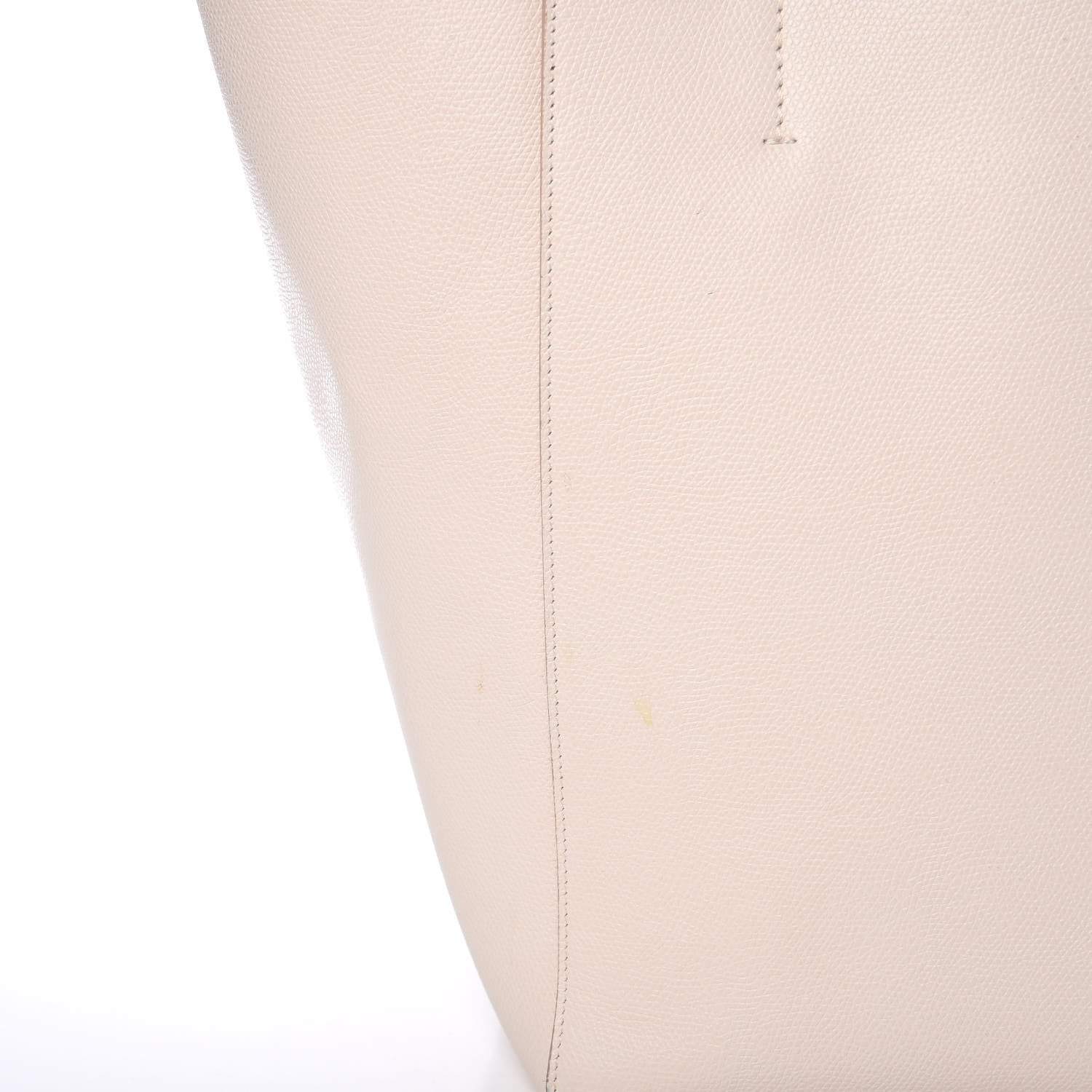 Celine Grained Calfskin Medium Horizontal Cabas Phantom White 15 of 15