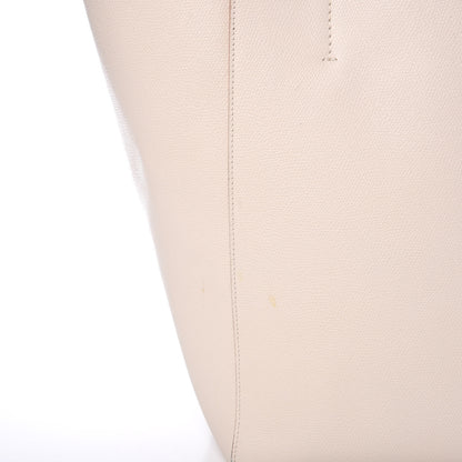 Celine Grained Calfskin Medium Horizontal Cabas Phantom White 15 of 15