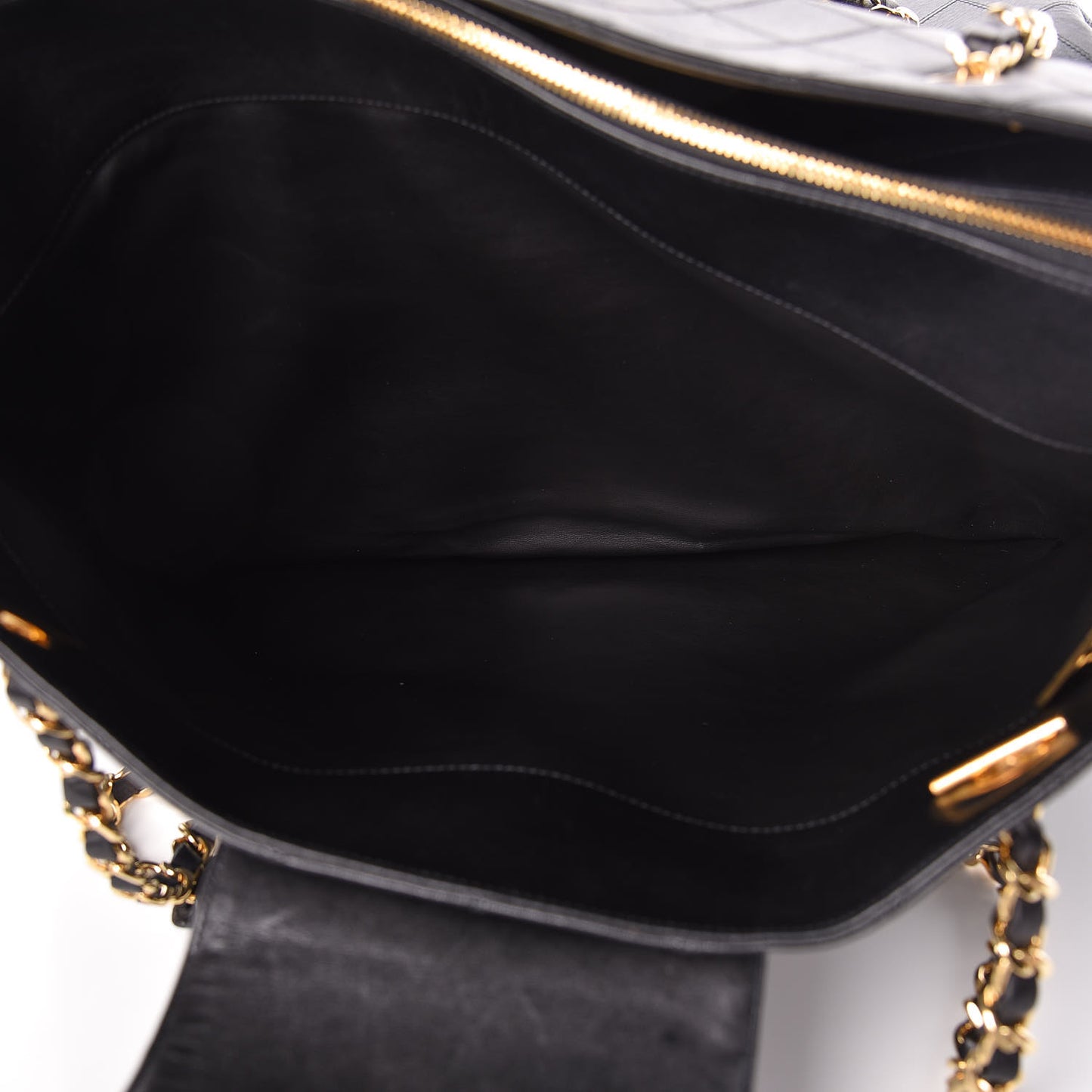 Calfskin Stitched XL Weekender Black