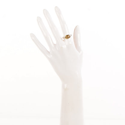 David Yurman Sterling Silver 18K Yellow Gold Citrine 8mm Ring 54.5 7 2 of 4