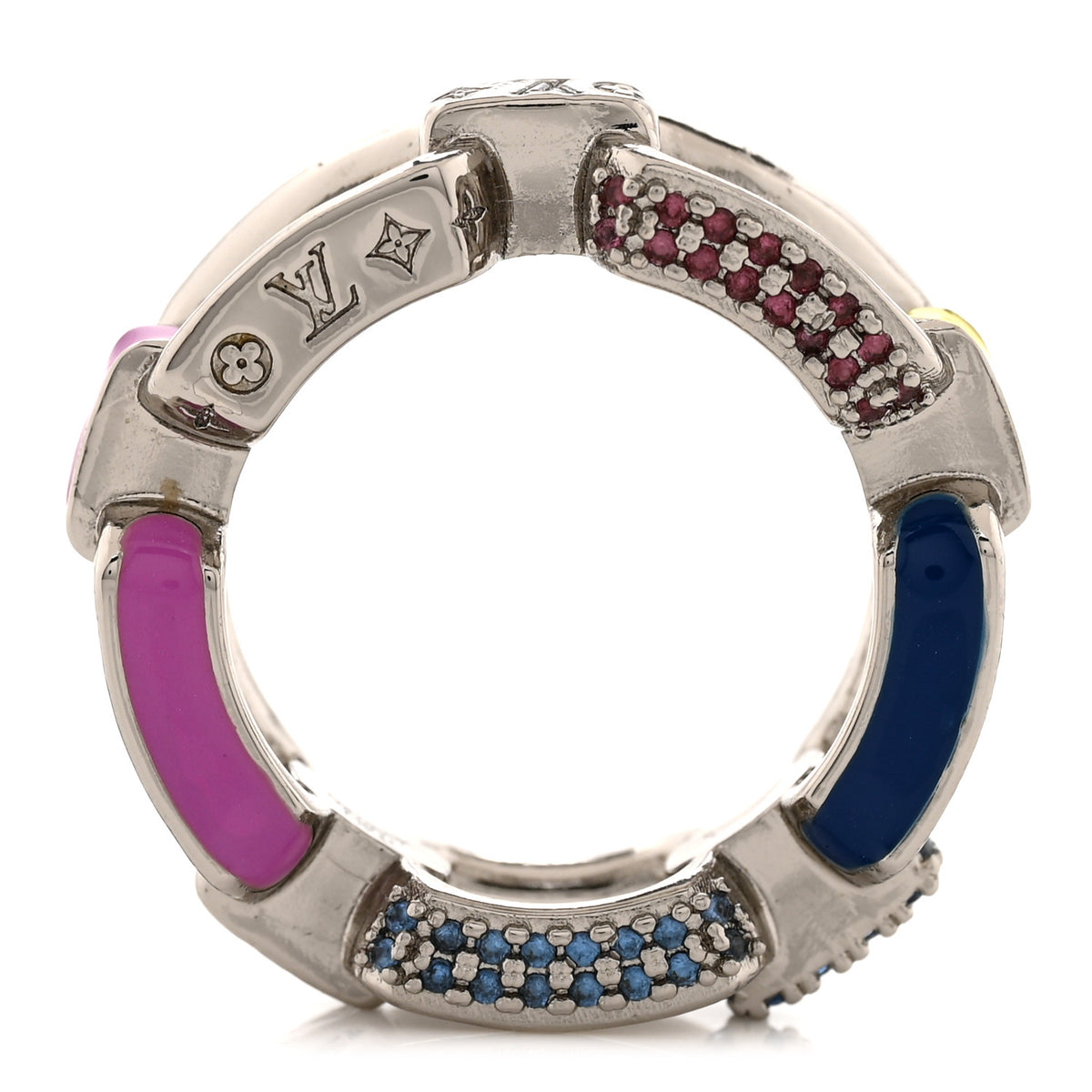 Louis Vuitton Paradise Chain Ring Medium 55 7.25 7 of 8