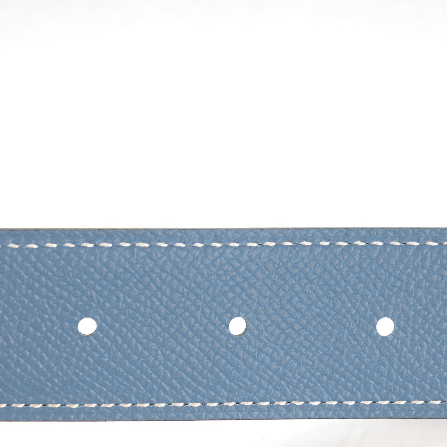 Swift Epsom 32mm H Belt 95 Black Blue Jean