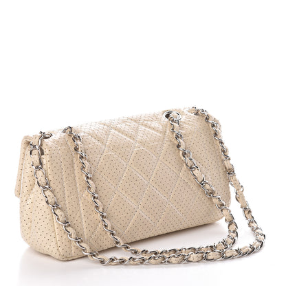 Chanel Aged Calfskin Perforated Small Flap Ivory 3 of 10