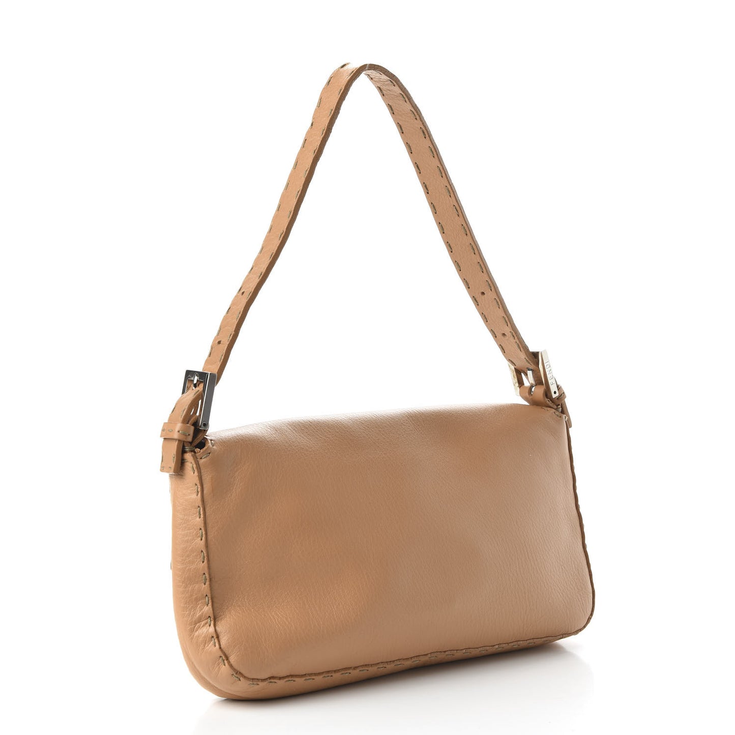 Calfskin Romano Selleria Baguette Beige