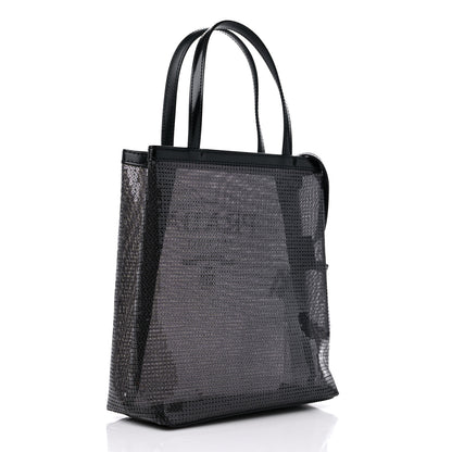 Prada Sequin Mesh Small Tote Bag Black 4 of 11