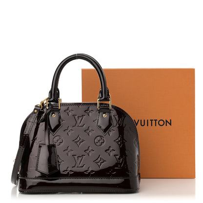 Louis Vuitton Vernis Alma BB Amarante 10 of 10