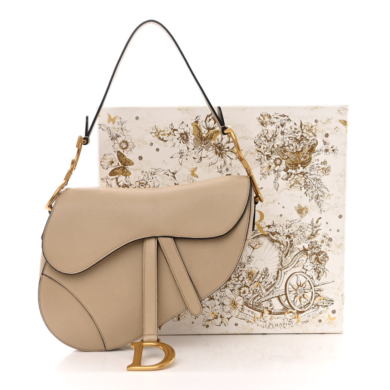 Christian Dior Shiny Goatskin Saddle Bag Corda 16 of 16