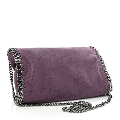 Stella McCartney Shaggy Deer Small Falabella Fold Over Tote Purple 3 of 7
