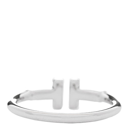 Tiffany 18K White Gold T Wire Ring 52 6 3 of 5