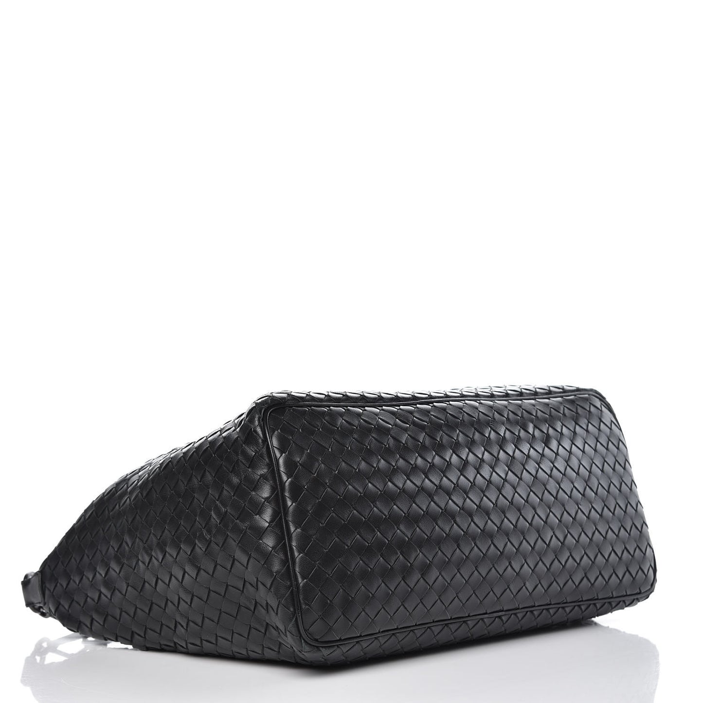 Nappa Intrecciato Shoulder Bag Black