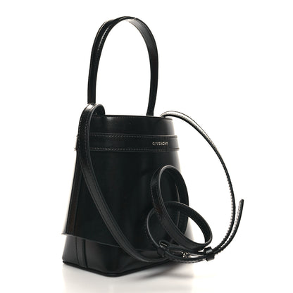 Givenchy Box Calfskin Shark Lock Bucket Bag Black 3 of 9
