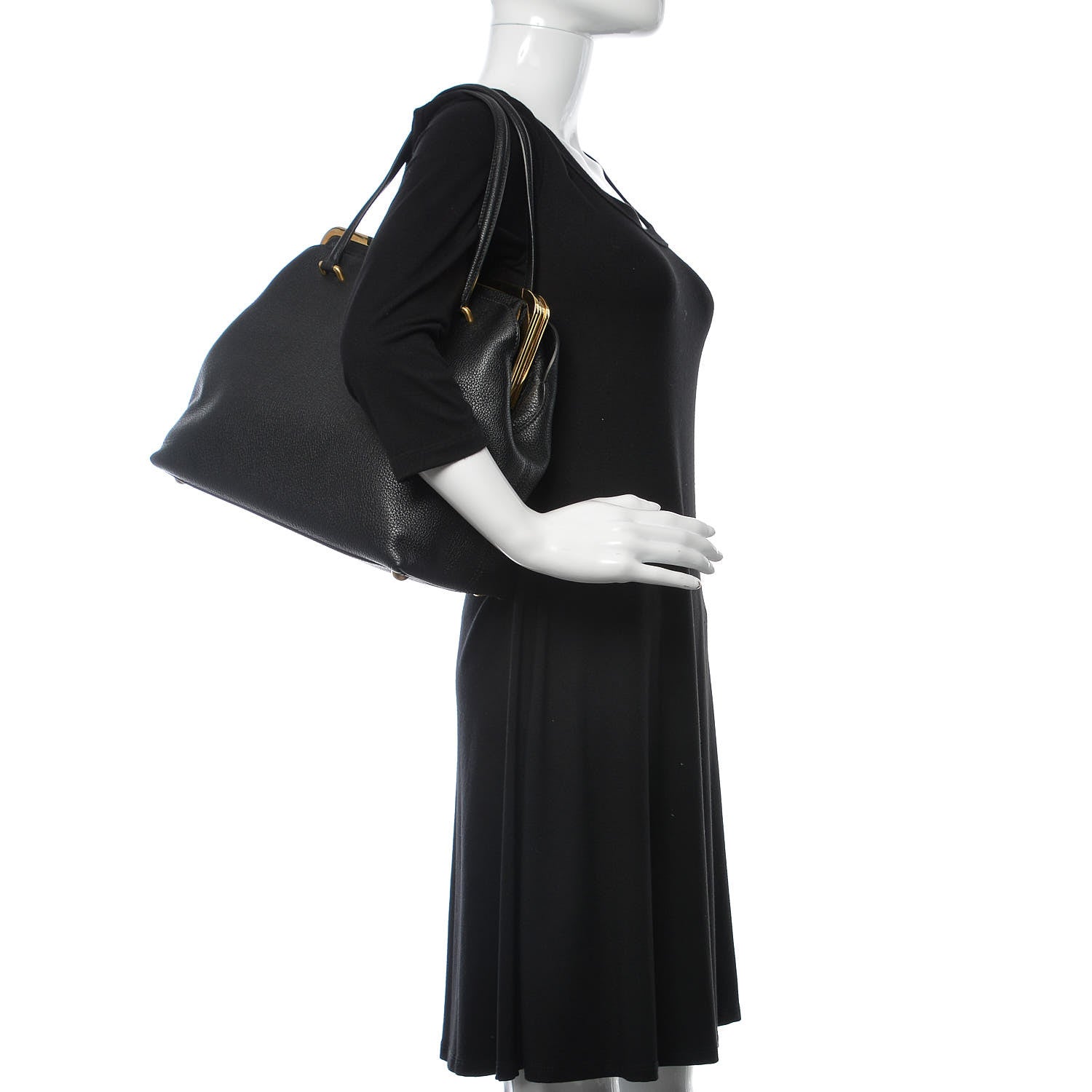 Dolce & Gabbana Calfskin Frame Bag Black 2 of 8
