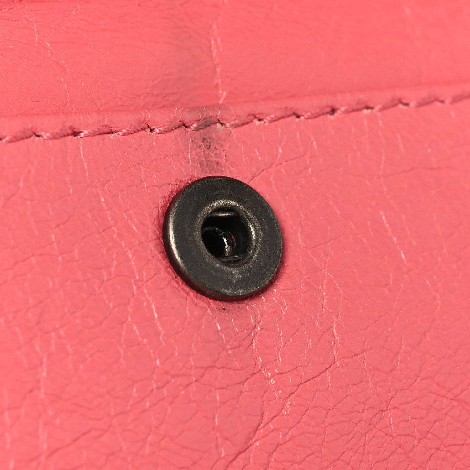 Balenciaga Agneau Classic Hardware Envelope Strap Clutch Rose Jaipur 13 of 17