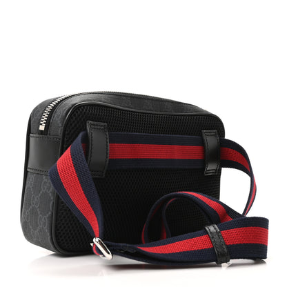 Gucci Soft GG Supreme Monogram Web Belt Bag Black Grey 3 of 10