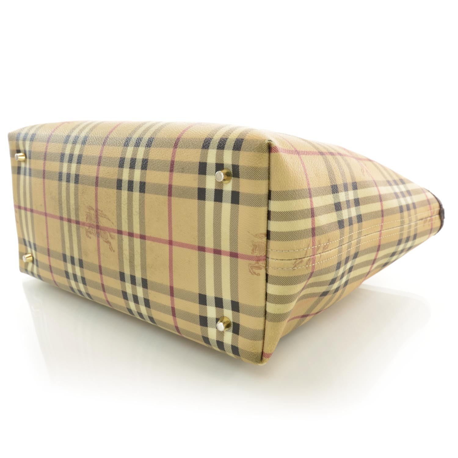 Burberry Haymarket Check Large Tote Brown 5 of 7