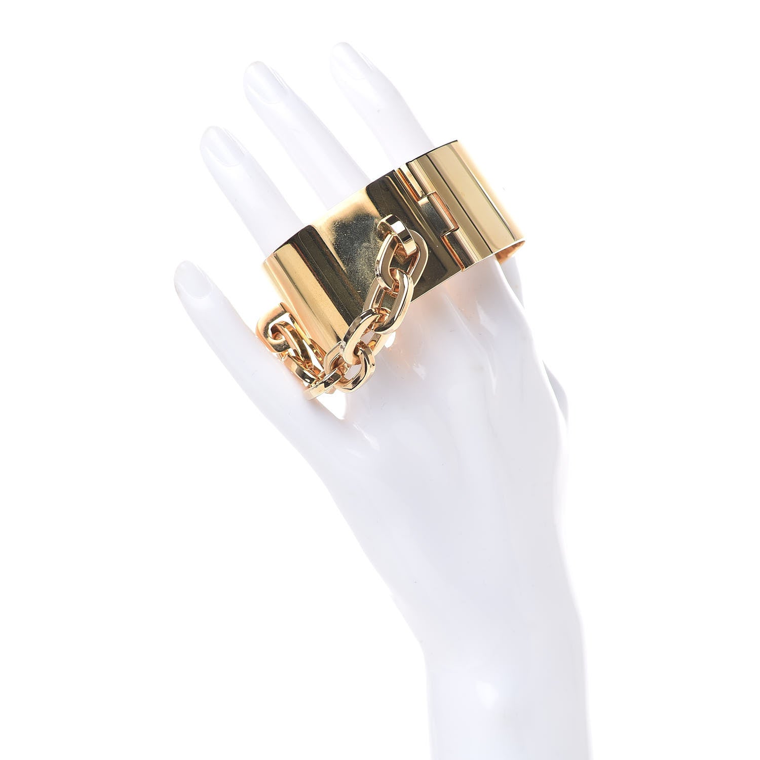 Louis Vuitton Lock Me Manchette Chain Cuff 2 of 6