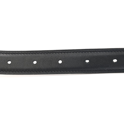 Hermes Swift Epsom 24mm Mini Constance H Belt 95 Black Etoupe 4 of 6
