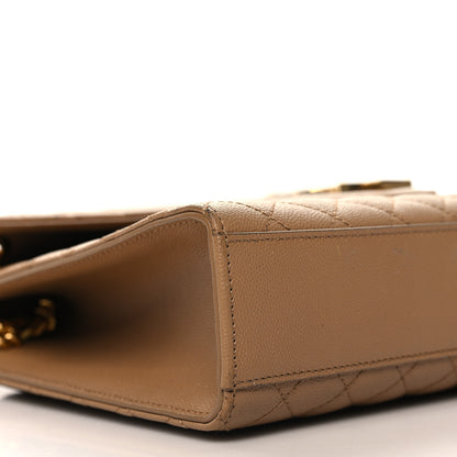 Saint Laurent Grain De Poudre Large Tri-Quilt Monogram Satchel Cork 9 of 11