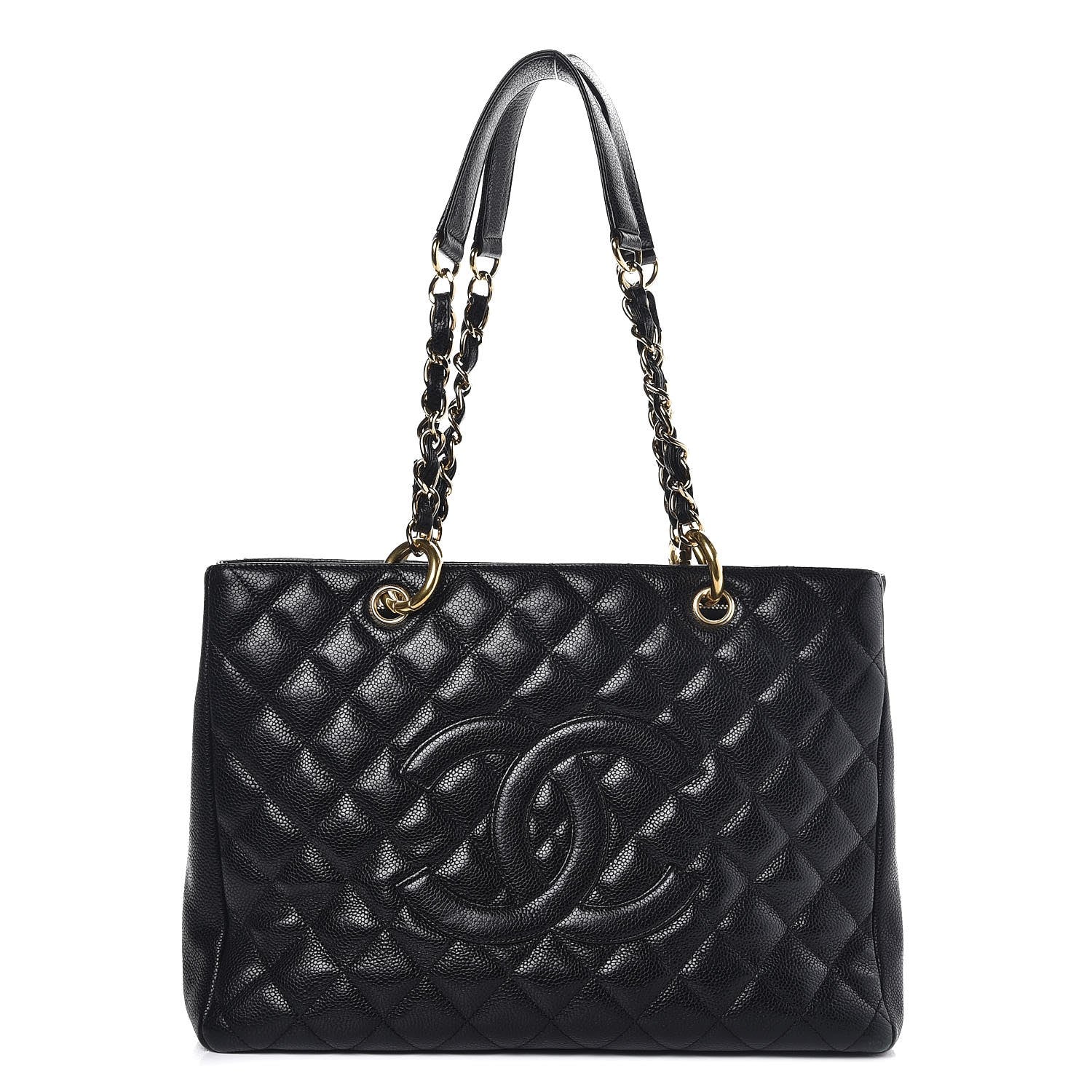 Chanel Caviar Quilted Grand Shopping Tote GST Black 1 of 14