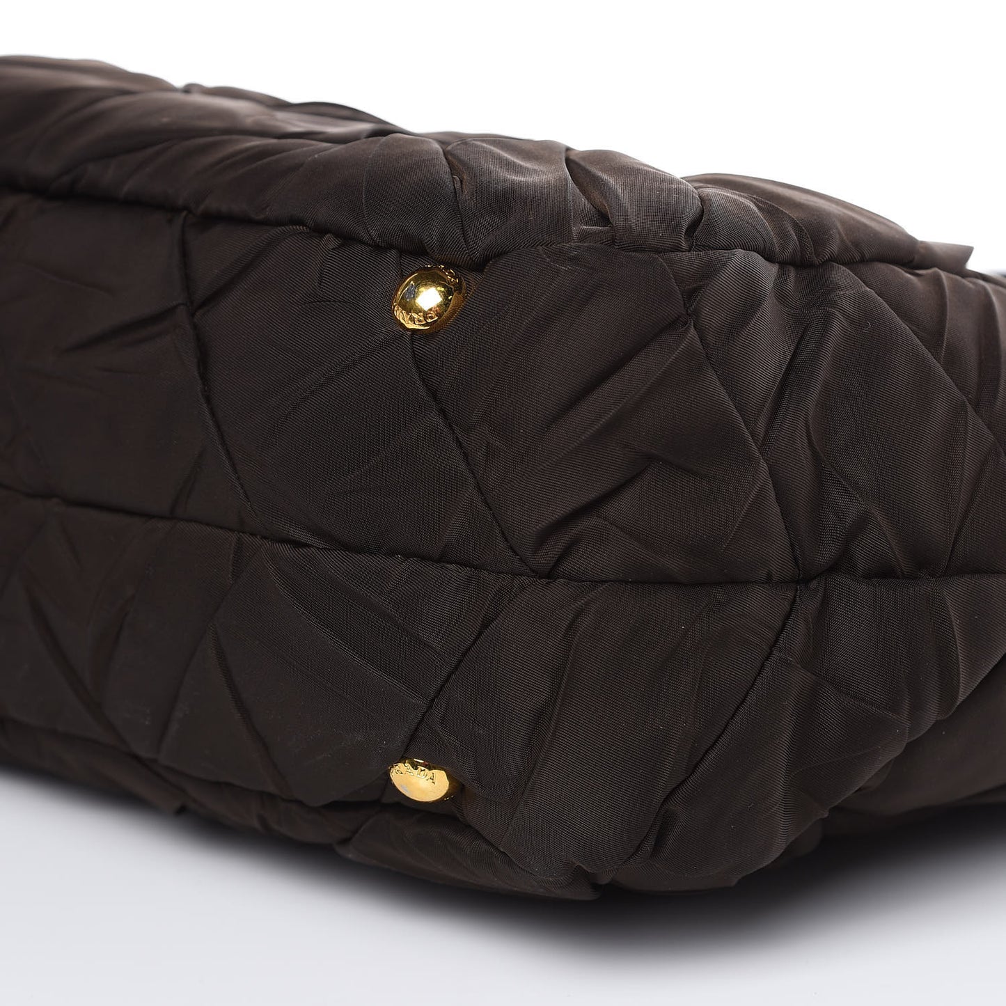 Tessuto Nylon Quilted Bag Ebano
