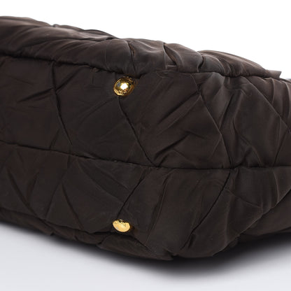 Prada Tessuto Nylon Quilted Bag Ebano 9 of 11