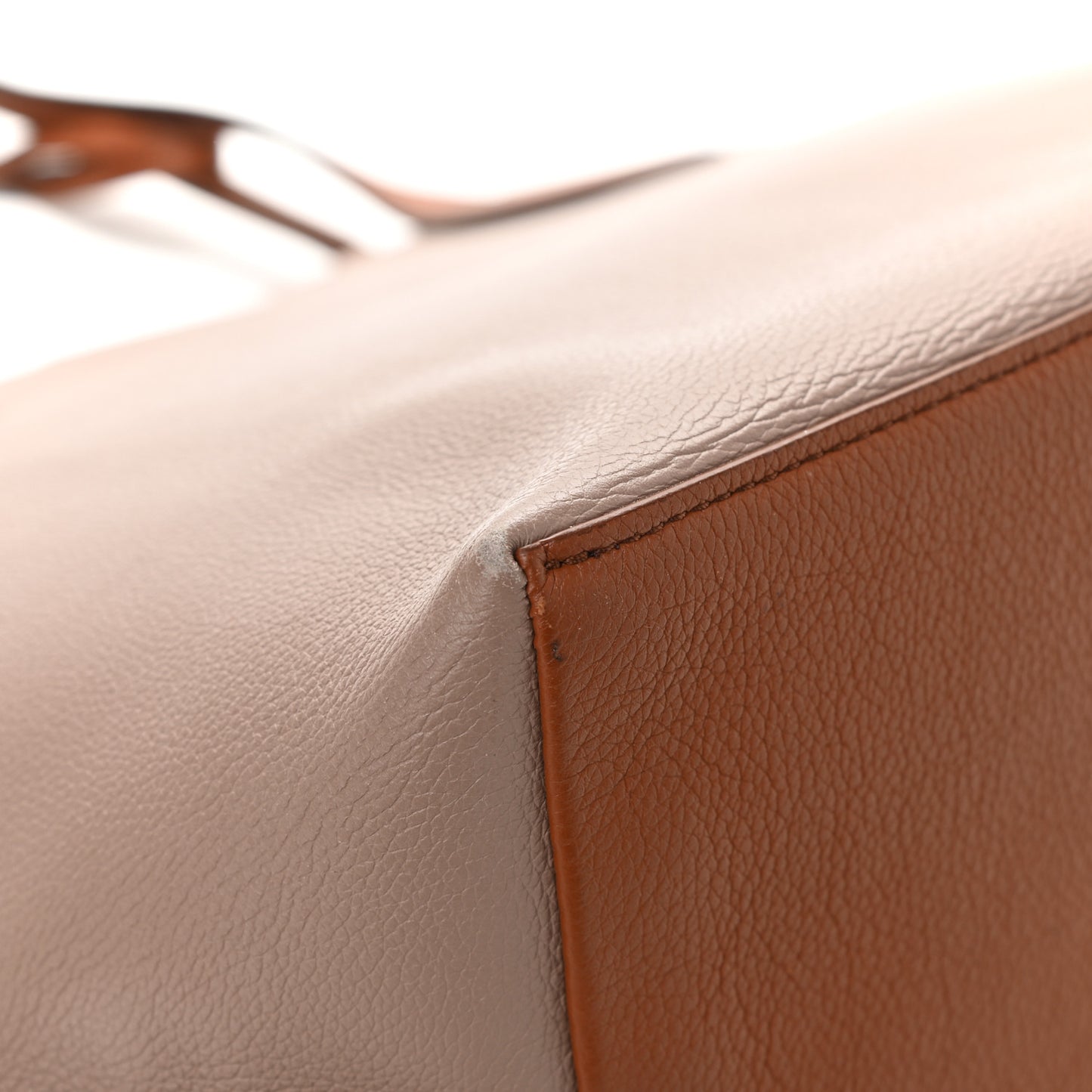 Calfskin Lockme Go Tote Vison