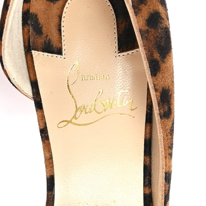 Christian Louboutin Veau Velours Kitty Iriza 100 Pumps 37.5 Leo 8 of 10