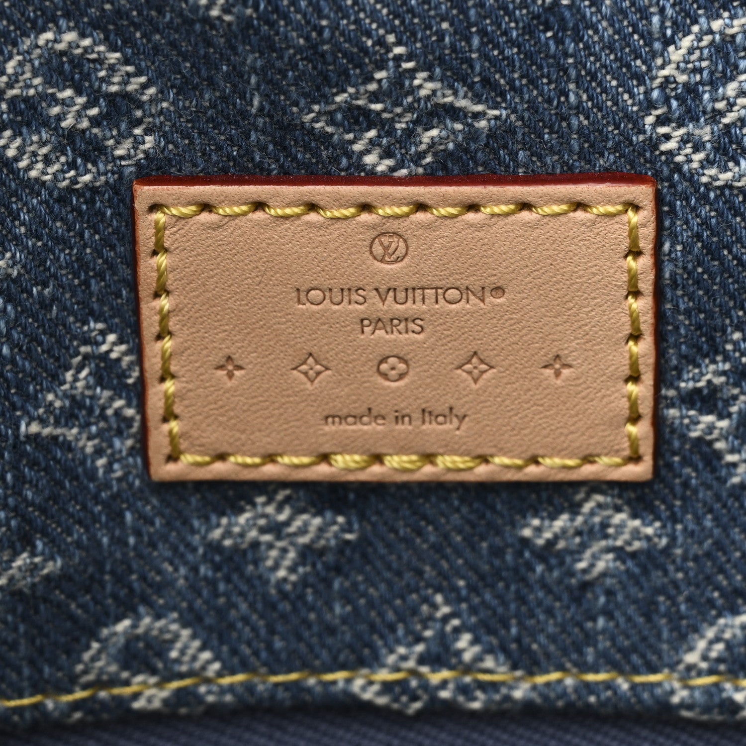 Louis Vuitton Monogram Denim CarryAll MM Blue 7 of 10