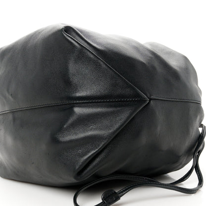 Saint Laurent Lambskin Teddy Drawstring Bag Black 12 of 14