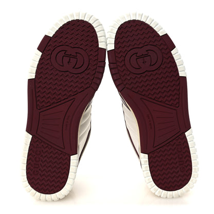 Gucci Calfskin Suede Womens Re-Web Sneakers 39.5 White Red 6 of 12