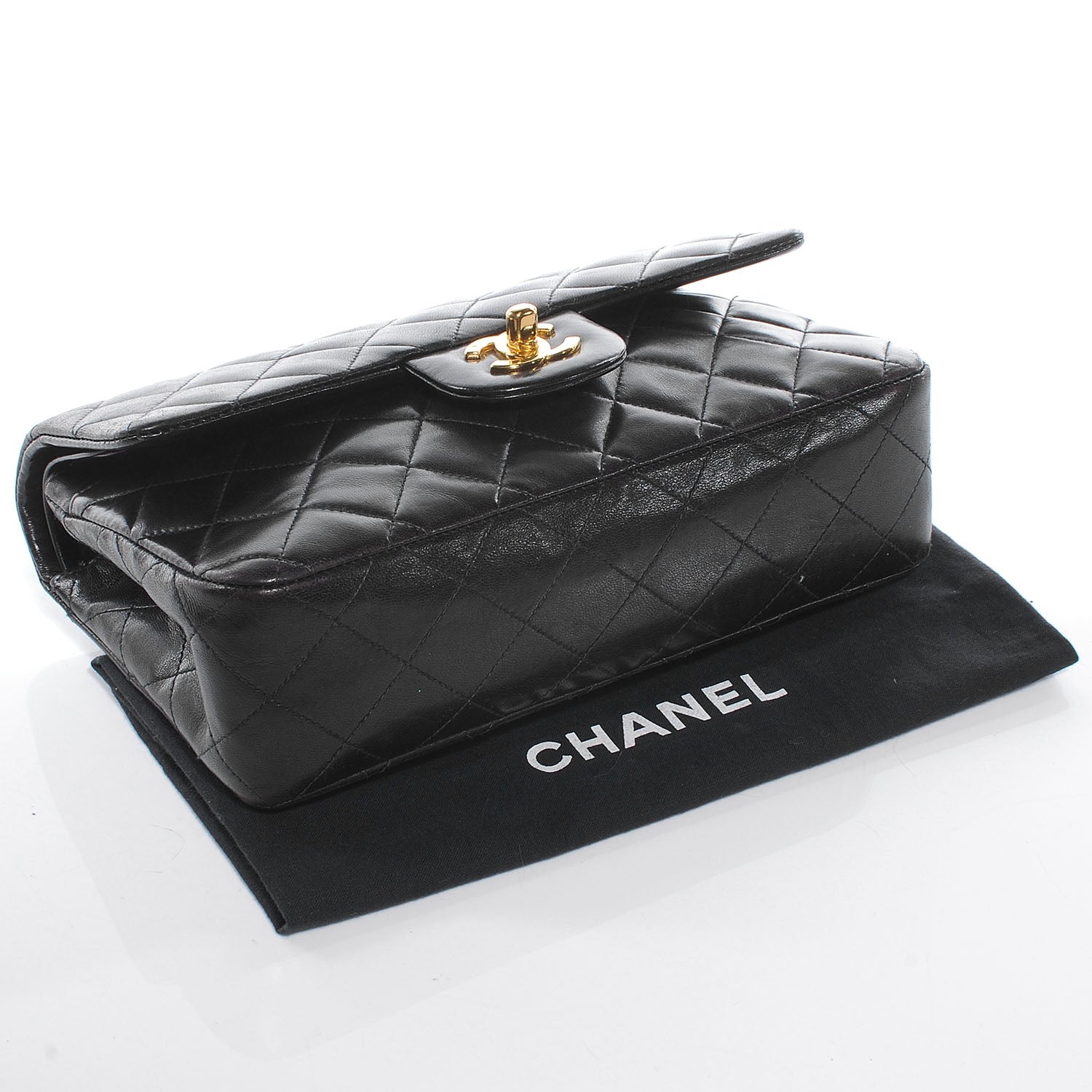 Chanel Lambskin Quilted Small Double Flap Black 4 of 8