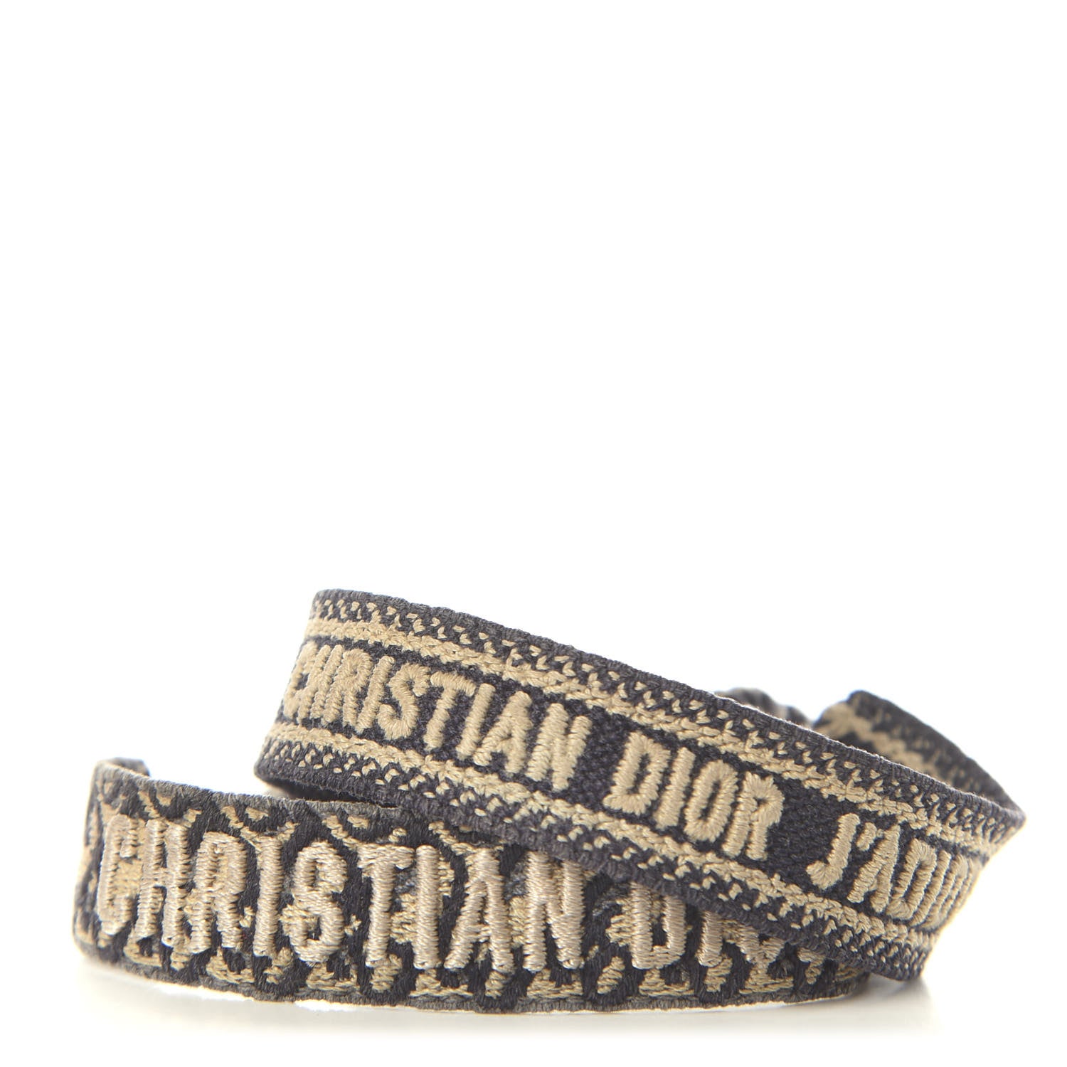 Christian Dior Woven Cotton J'Adior Friendship Bracelet Set Navy 1 of 2