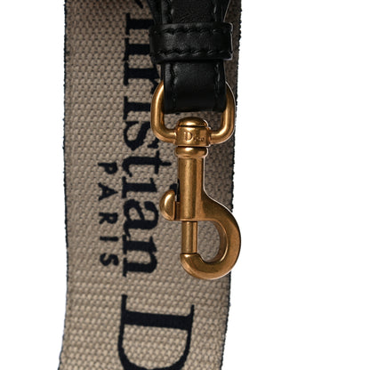 Christian Dior Canvas Embroidered Shoulder Strap Blue 11 of 12