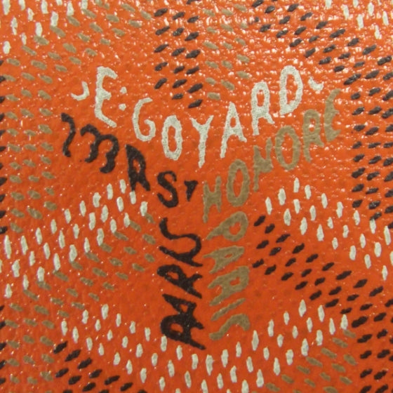 Goyard Goyardine Leather Zippy Wallet Orange 9 of 9