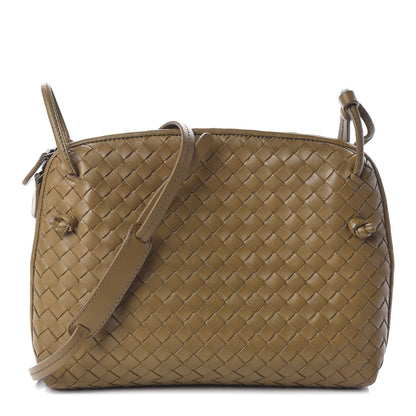 Bottega Veneta Nappa Intrecciato Nodini Crossbody Messenger Bronze 1 of 10