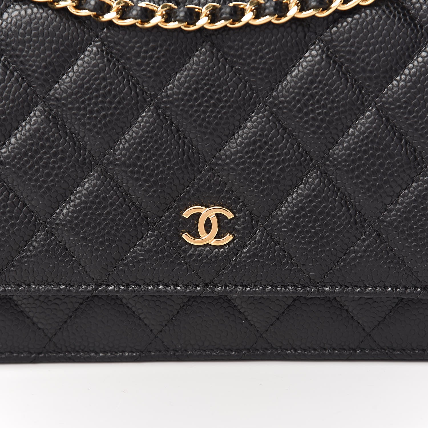 Chanel Caviar Quilted Wallet On Chain WOC Black 11 of 11