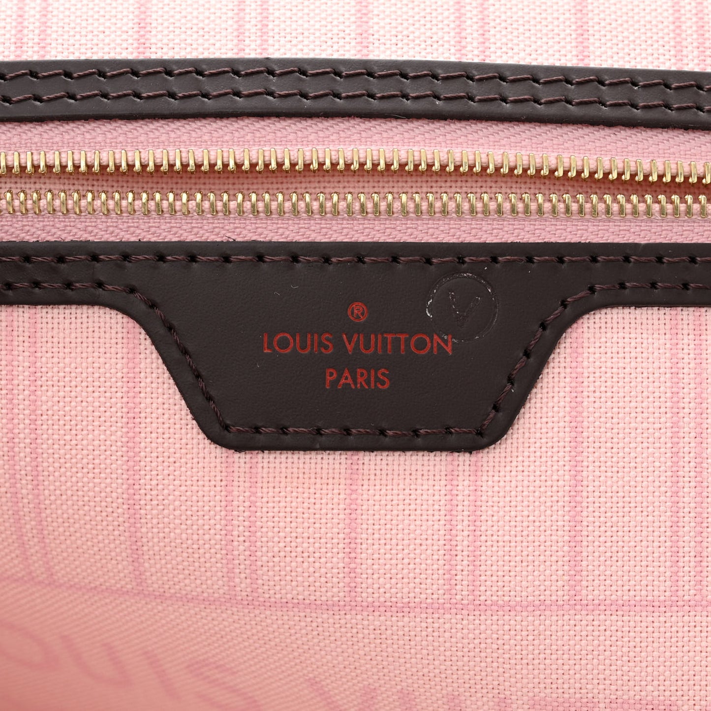 Damier Ebene Neo Neverfull MM Rose Ballerine