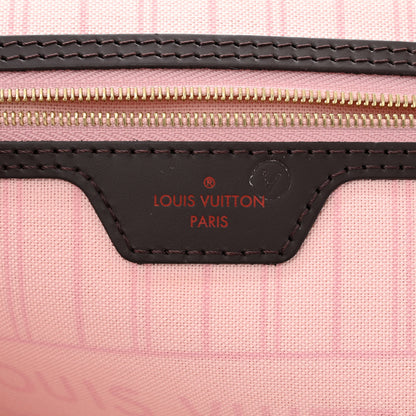 Louis Vuitton Damier Ebene Neo Neverfull MM Rose Ballerine 6 of 10