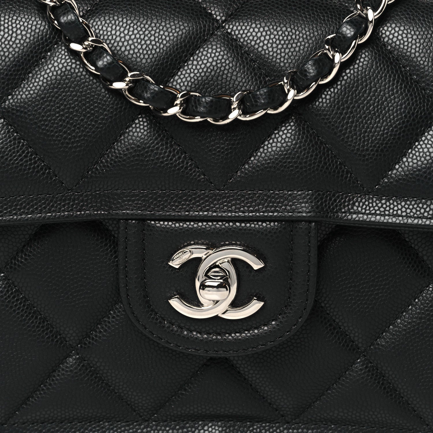 Chanel Caviar Quilted Mini Sweet Classic Flap Black 8 of 10