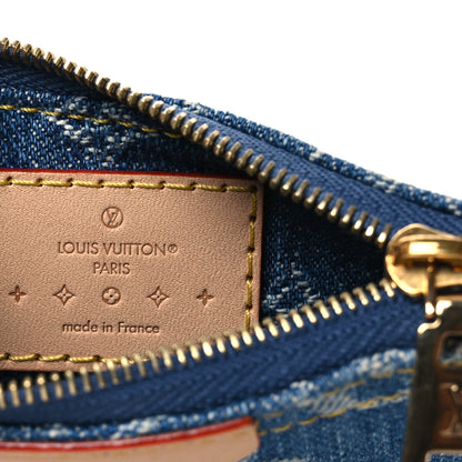 Louis Vuitton Monogram Denim Key Pouch Denim Blue 7 of 8