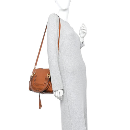 Chloe Calfskin Small Marcie Satchel Tan 2 of 12