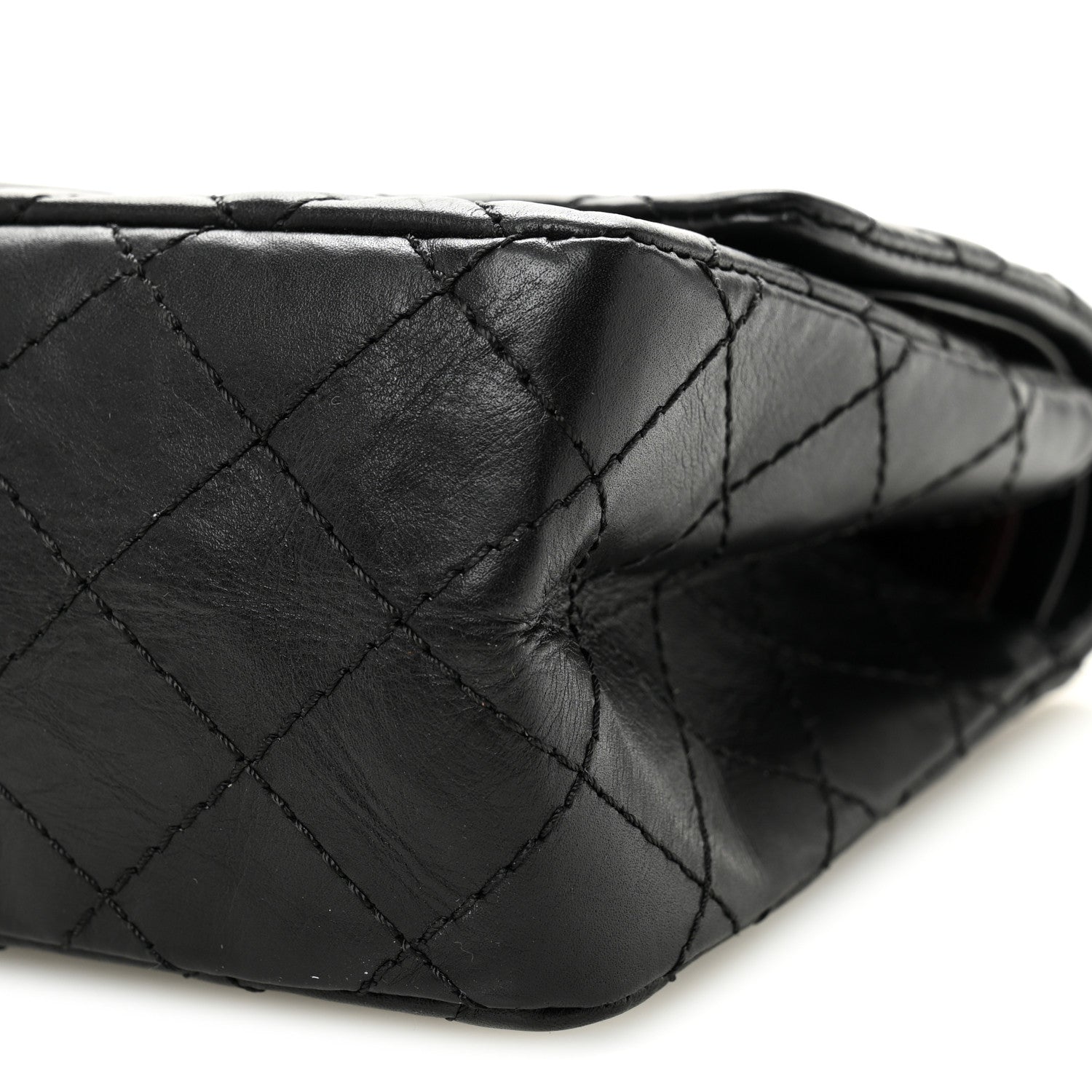 Chanel Aged Calfskin Quilted 2.55 Reissue 225 Flap Black 10 of 12