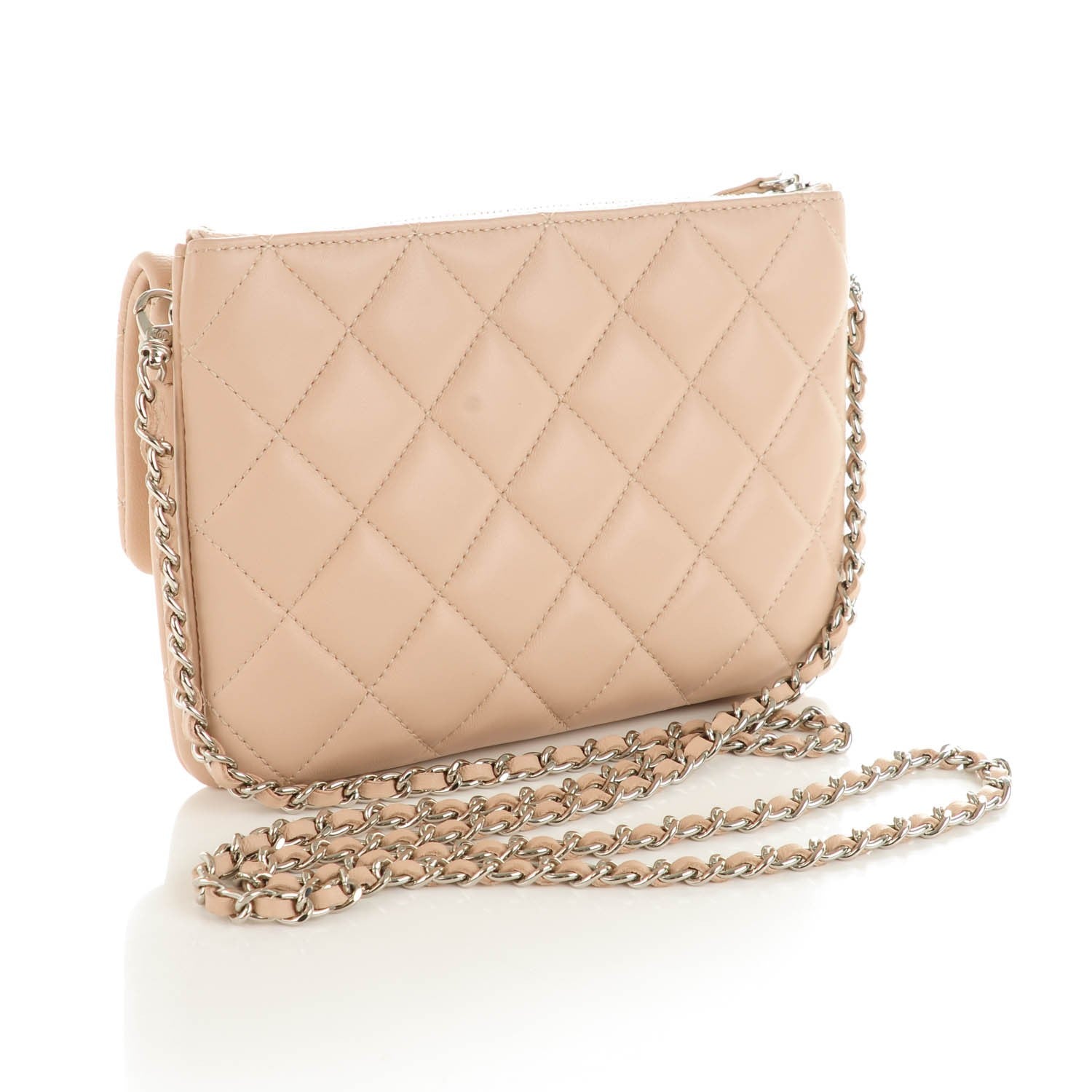 Chanel Lambskin Daily Zip Crossbody Light Pink 3 of 8