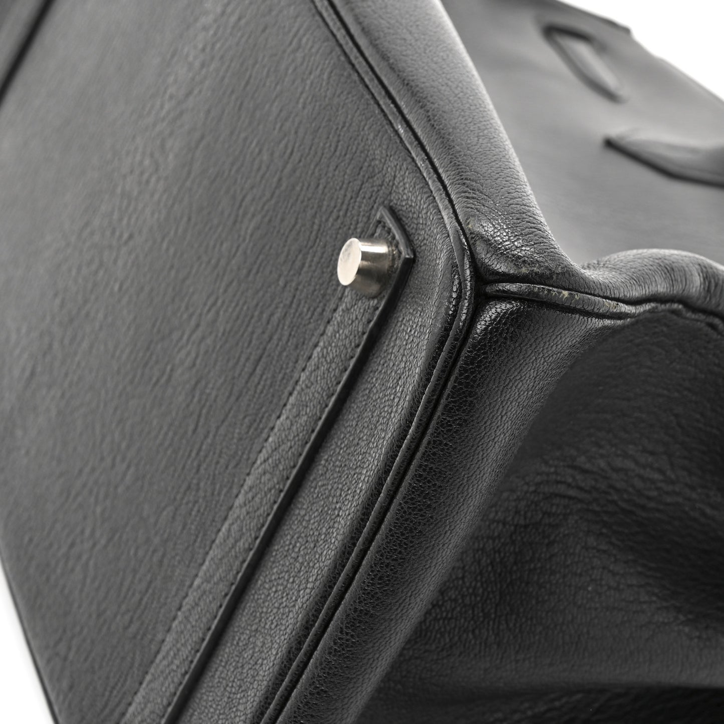 Chevre De Coromandel Birkin 35 Black