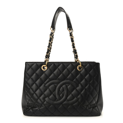 Chanel Caviar Quilted Grand Shopping Tote GST Black 1 of 9